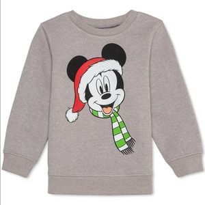 *SOLD* Disney Micky Mouse Little Boy's Santa Sweatshirt